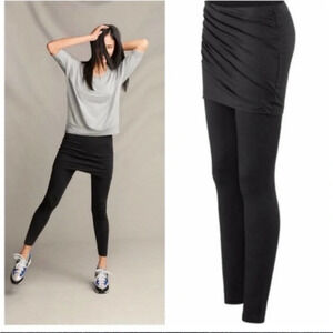 Cabi Black Mesh Skirted  Leggings